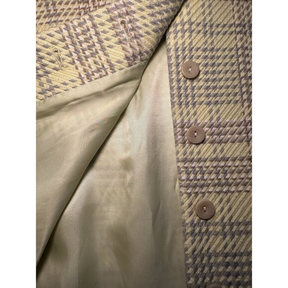 & Other Stories Los Angeles Atelier Yellow Patterned Coat – Feminine Chic Statem - Picture 8 of 10